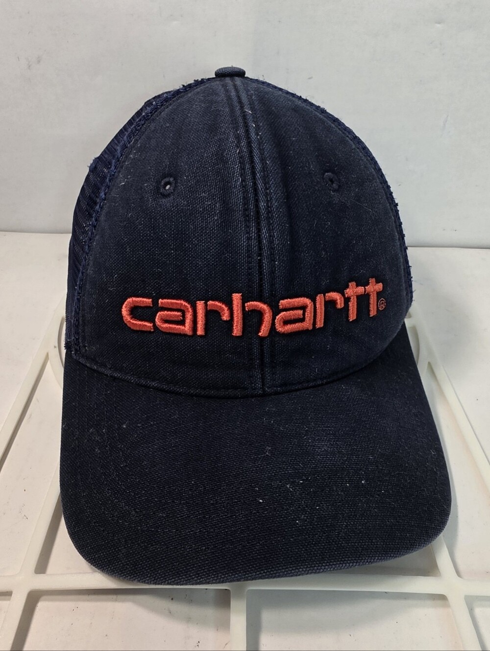 Carhartt Navy Blue w/Mesh Back Trucker Snapback Ball Cap